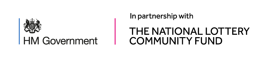 Logo HM Government in partnership with the national lottery community fund