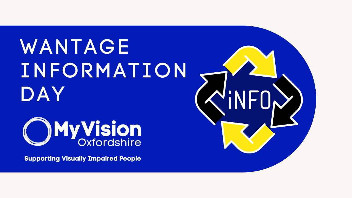 Text that reads, 'Wantage Information Day,' with the MyVision logo below and a graphic that says 'Info' on the right.