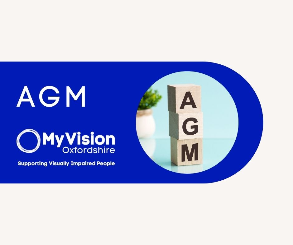 Poster that says, 'AGM,' with an image of blocks which say 'agm' stacked on top of each other