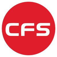 A red circle with "CFS" in white written in the middle. 