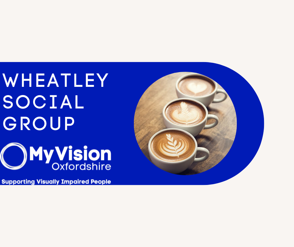 Text that reads 'Wheatley Social Group' with a photo of three lattes beside it